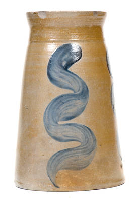 Rare Atchison (New Geneva, PA) Stoneware Jar w/ Vertical Snake-Style Design