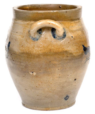 Northeastern Stoneware Jar with Fine Incised Floral Decoration
