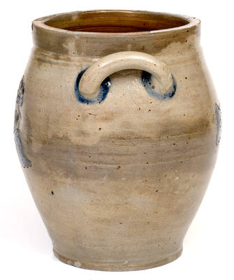 Northeastern Stoneware Jar with Fine Incised Floral Decoration