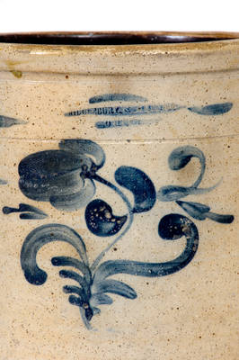 Rare W. T. MOORE / MIDDLEBURY, SUMMIT CO, OHIO Stoneware Crock