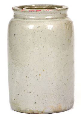 JOHN BELL / WAYNESBORO Celadon-Glazed Stoneware Canning Jar