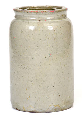 JOHN BELL / WAYNESBORO Celadon-Glazed Stoneware Canning Jar