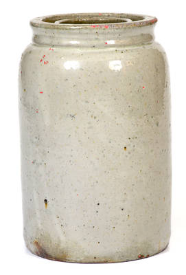 JOHN BELL / WAYNESBORO Celadon-Glazed Stoneware Canning Jar