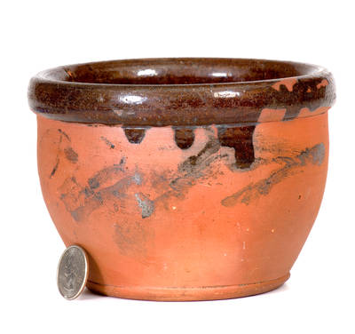 Rare J. CORNELL (probably Carroll County, MD) Small-Sized Redware Jar