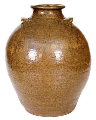 Very Rare Inscribed Dougherty County, Georgia Stoneware Jar, circa 1840