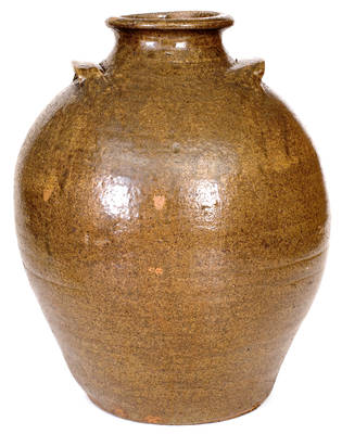 Very Rare Inscribed Dougherty County, Georgia Stoneware Jar, circa 1840