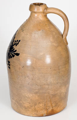 C. W. BRAUN / BUFFALO, NY Stoneware Jug with Bold Starburst Decoration