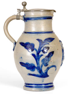 Wingender (Haddonfield, New Jersey) Stoneware Pitcher with King Gambrinus Decoration