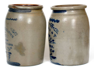 Lot of Two: GREENSBORO, PA Stoneware Jars