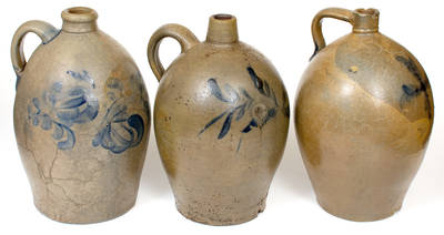 Lot of Three: Marked Beaver, PA Stoneware Jugs