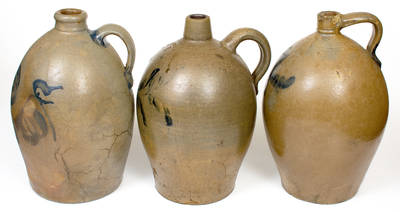 Lot of Three: Marked Beaver, PA Stoneware Jugs