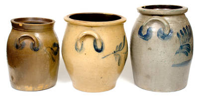 Lot of Three: Marked Beaver, Pennsylvania Stoneware Jars