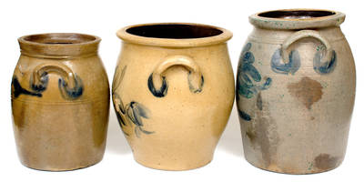 Lot of Three: Marked Beaver, Pennsylvania Stoneware Jars