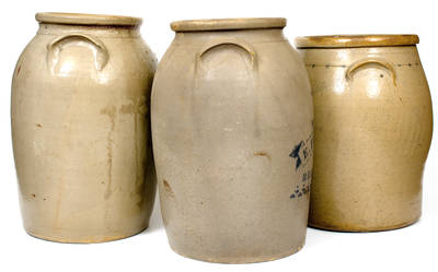 Lot of Three: Western PA Stoneware Jars