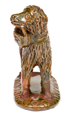 Pennsylvania Redware Dog Figurine