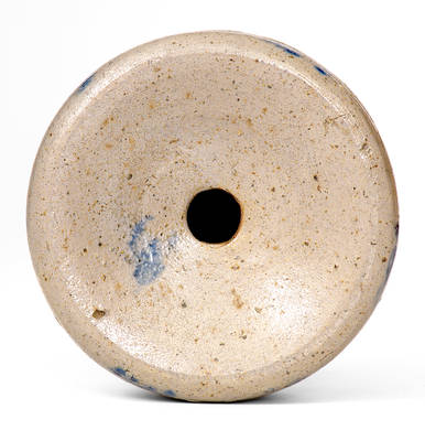 Very Fine Miniature Baltimore Stoneware Spittoon w/ Profuse Floral Decoration