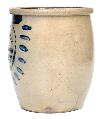 FROM PHILIP EILER / EAST BIRGMINGHAM POTTERY (Pittsburgh, PA) Stoneware Cream Jar