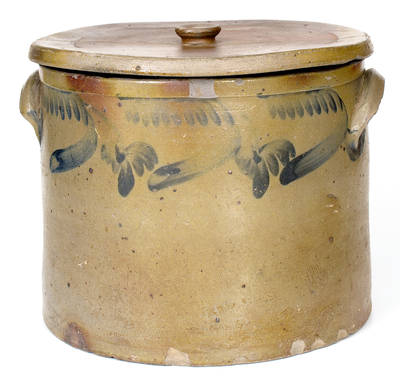 Rare 4 Gal. W. B. KENNER / STRASBURG, VA Stoneware Cake Crock