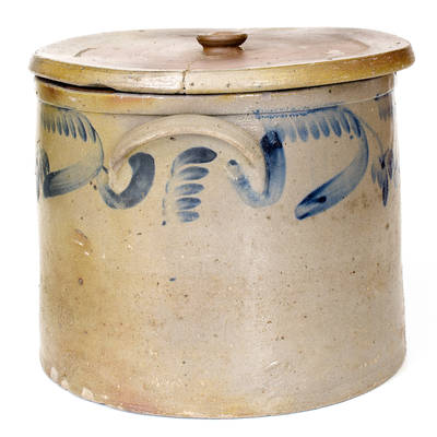 Rare 4 Gal. W. B. KENNER / STRASBURG, VA Stoneware Cake Crock