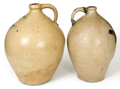 Lot of Two: Ovoid Stoneware Jugs