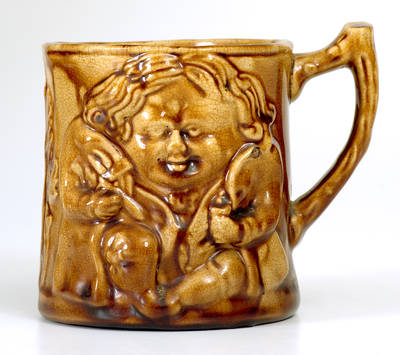 E. & W. BENNETT / BALTIMORE, MD Rockingham Ware Toby Mug