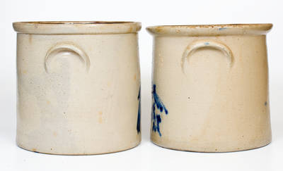Lot of Two: New York State Stoneware Bird Crocks
