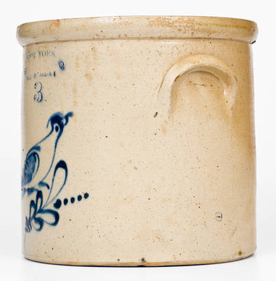 3 Gal. NEW YORK STONEWARE CO. Stoneware Bird Crock