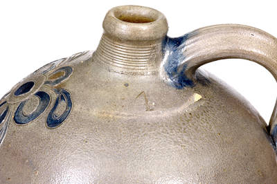 Exceedingly Rare and Important Incised Southern Stoneware Jug, Virginia or Tennessee