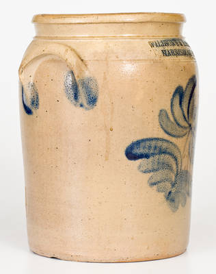 Very Rare WILLSON S & YOUNG / HARRISBURG, PA Stoneware Jar