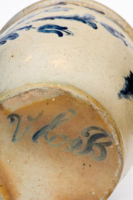 Important JOHN BELL / WAYNESBORO Stoneware Jar Made for Annie Bell by Husband Victor Conrad Bell