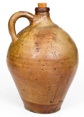 1 Gal. CHARLESTOWN Stoneware Jug with Iron-Oxide Dip