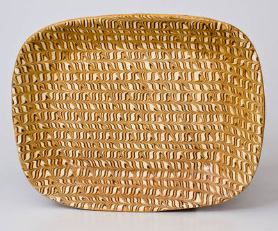 Combed Slipware Earthenware Baking Dish, Staffordshire, England, 19th century