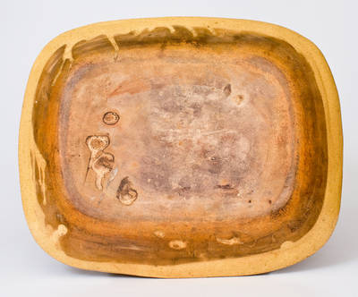 Combed Slipware Earthenware Baking Dish, Staffordshire, England, 19th century