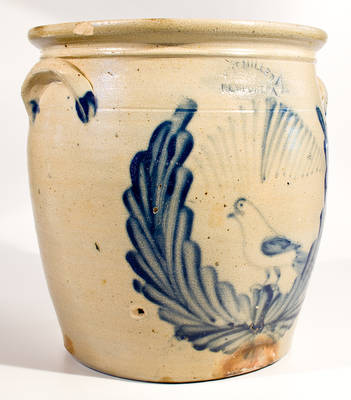 Exceptional M & T Miller (Newport, PA) Stoneware Bird Jar