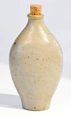 Rare C. CROLIUS / MANUFACTURER / NEW-YORK Stoneware Flask