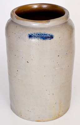 Extremely Rare H.R. MARSHALL (Baltimore) Stoneware Jar, circa 1822