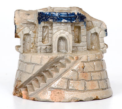 Rare Anna Pottery Salt-Glazed Stoneware Aquarium Castle