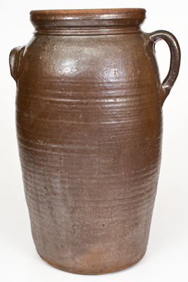 Six-Gallon WM PENLAND, Buncombe County, NC, Stoneware Churn