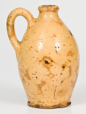 Very Rare Small-Sized Redware Jug, att. Loy or Albright Families, Alamance County, NC, late 18th / early 19th century