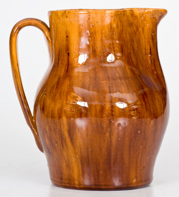 Fine JOHN BELL, Waynesboro, PA Redware Pitcher