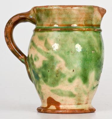 Squat-Shaped Redware Cream Pitcher, probably S. Bell & Sons, Strasburg, VA, circa 1890