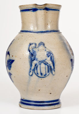 Wingender (Haddonfield, New Jersey) Stoneware Pitcher with King Gambrinus Decoration