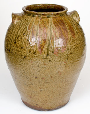 Three-Gallon Alkaline-Glazed Stoneware Jar, attrib. Edward Stone, Buncombe County, North Carolina