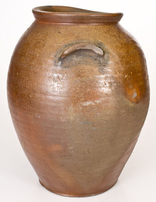 Exceedingly Rare BALTIMORE UNION STONEWARE MANUFACTORY Stoneware Jar, 1808-1810
