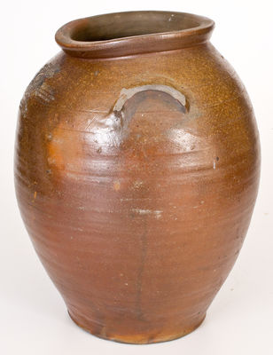 Exceedingly Rare BALTIMORE UNION STONEWARE MANUFACTORY Stoneware Jar, 1808-1810