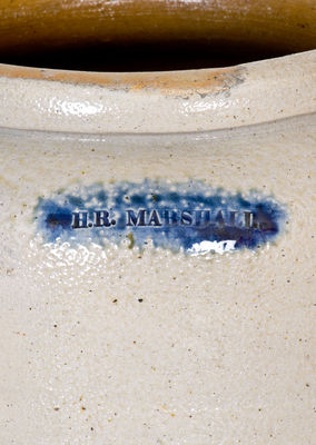 Extremely Rare H.R. MARSHALL (Baltimore) Stoneware Jar, circa 1822