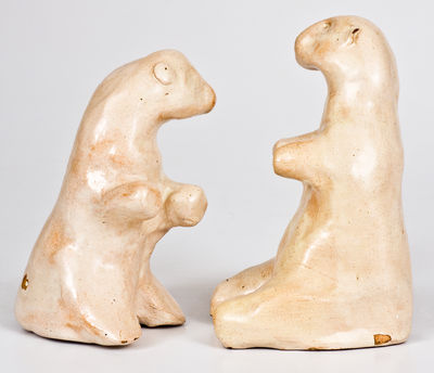 Rare Pair of Arie Meaders Bear Figurines