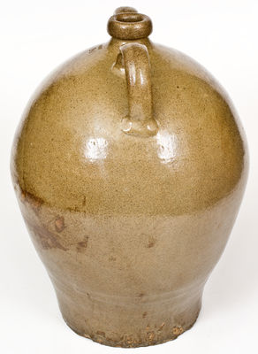 Rare Five-Gallon "M" Double-Handled Stoneware Jug, Robert Mathis, Pottersville, Edgefield District, SC, circa 1835