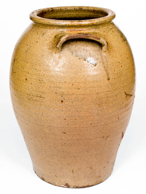 Very Rare Four-Gallon N RAMEY & CO Stoneware Jar, Pottersville, Edgefield District, SC, circa 1839