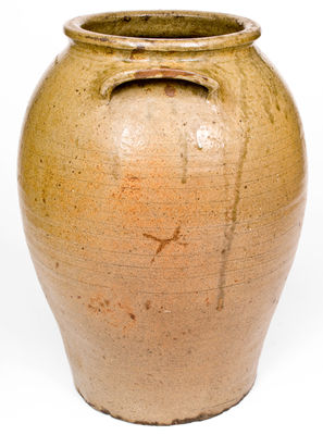 Very Rare Four-Gallon N RAMEY & CO Stoneware Jar, Pottersville, Edgefield District, SC, circa 1839